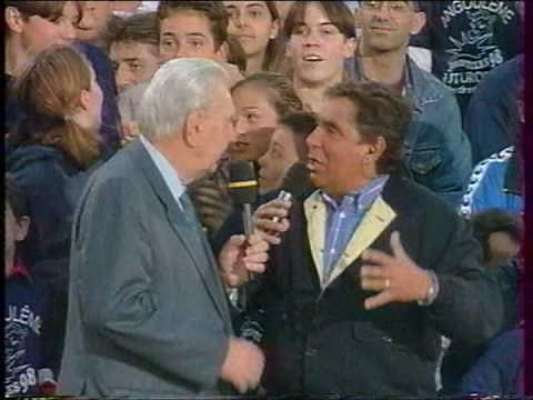 René Monory au Futuroscope, lors d'Interville 98