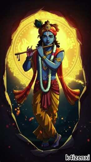 Title: Lord Krishna – The Divine Enchanter 🎶✨