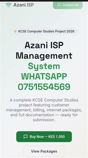KCSE Computer Project Hack 2026!” – Do this to finish your Azani project fast.