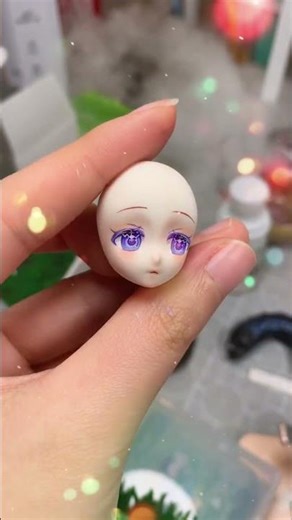 Beautiful Purple Eyes | DIY Clay Doll Face Mold | SoulYO ART