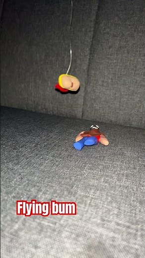 Flying Bum #claymodeling #funny