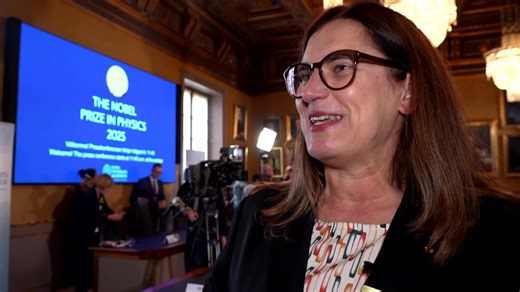 US-based scientists John Clarke, Michel Devoret and John Martinis won the 2025 Nobel Prize in Physics for 'experiments that revealed quantum physics in action,' paving the way for the development of the next generation of digital technologies https://reut.rs/42xaCN4 | Reuters