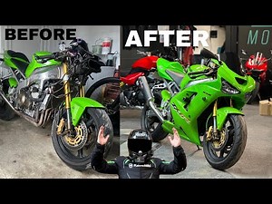 Kawasaki Ninja ZX6R 636 insane transformation is finished!