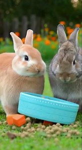 Epic Rabbit Brawl: Food Bowls Fly in a Hilarious Frenzy