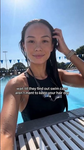 Did you know swim caps don't keep your hair dry?