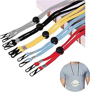 5PCS Adjustable Face Mask Lanyard Extenders with Clips
