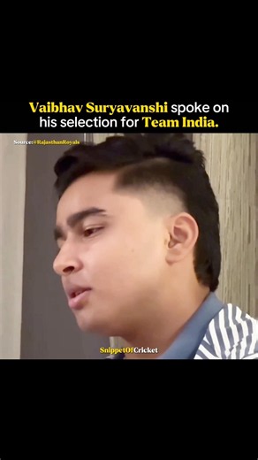 Vaibhav Suryavanshi spoke on his selection for Team India. #vaibhavsuryavanshi #cricketlover