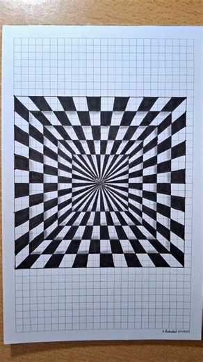 Hypnotic 3D Illusion Art 😵‍💫 | Satisfying Drawing Trick