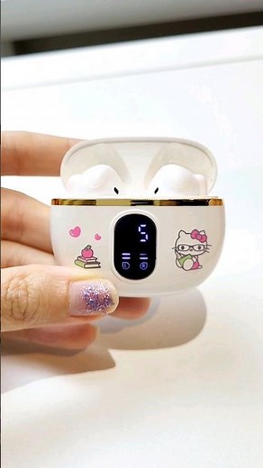 Cutest Hello Kitty Earphones 🩷🎀 #sanrio #unboxing