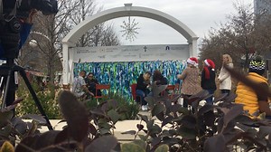 Memorial arch offers space for grief amid busy holiday season