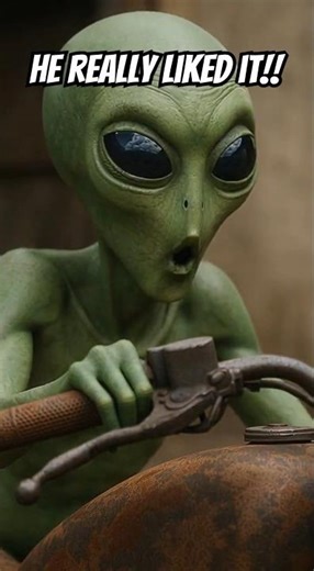 Harley Davidson surprised aliens #motorcycle #funny #humor