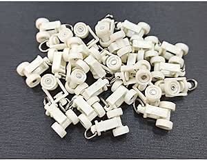 Plastic Runners/Sliders for M Track/Curtain Channel, Colour - Ivory, 100 Pieces, Standard Size