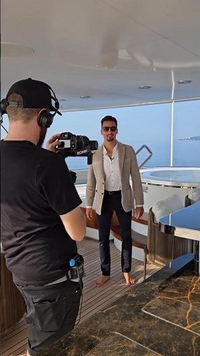 #BehindTheScenes of our video shoot on board the World's fastest yacht, BOLIDE 80 🚤💨🏁