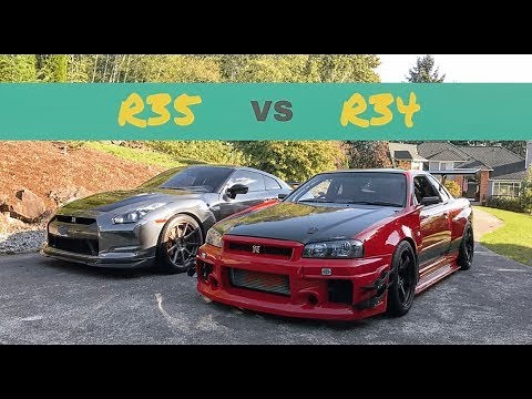 R34 Nissan Skyline GT-R Vs R35 GT-R: In Depth Review
