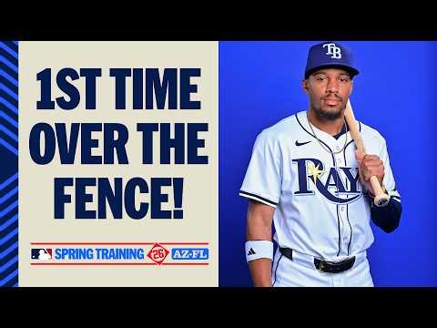 Chandler Simpson's FIRST professional OVER-THE-FENCE HOMER! 🔥😱 | 2026 Spring Training