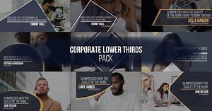 Corporate Lower Thirds | After Effects