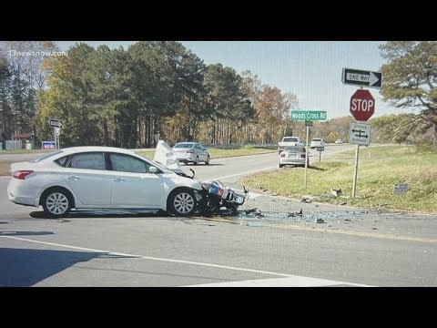 Deadly three-vehicle crash involving motorcycle in Gloucester