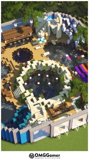 🌊 Minecraft Water Park Make a splash with your own epic Minecraft water park! 💦🎢 Packed with slides, pools, and fun rides, this build is perfect for summer vibes and multiplayer fun. 🏖️✨ #MinecraftWaterPark #SummerBuild #MinecraftFun #CreativeBuild #MinecraftIdeas #EpicBuild #MinecraftAdventure | OMGGamer