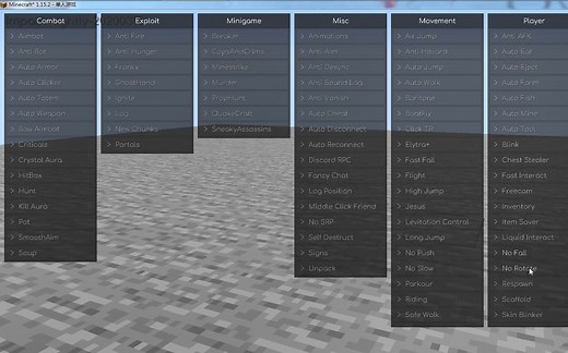 [Minecraft]我的世界impact1.15.2破解端