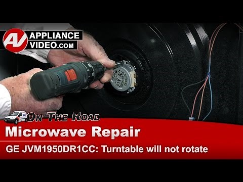 GE Microwave Repair - Turntable Will Not Rotate - Turntable Motor