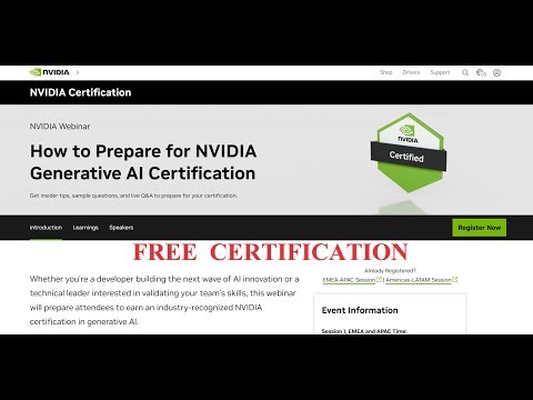 FREE NVIDIA Certification - Generative AI | Webinar + Exclusive Promo Code | Generative AI, LLMs