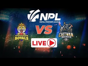 LIVE: Nepal Premier League 2024 | SUDURPASCHIM ROYALS VS CHITWAN RHINOS | TU Cricket Ground #npl2024