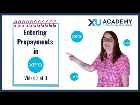 How to enter Prepayments in Xero
