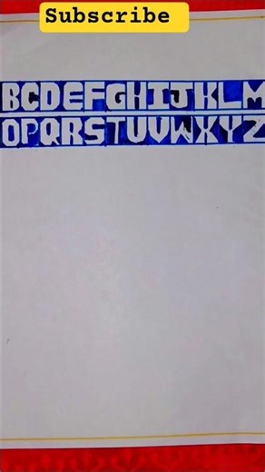 A to Z alphabet design drawing