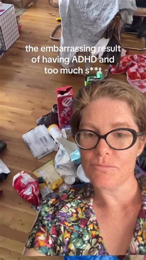 Reality vs Insta- ready. 💁‍♀️ Executive dysfunction and our consumption habits make our homes really hard to keep tidy. Then those same spicy brain challenges make it seem IMPOSSIBLE to tidy up. Just remember- Housekeeping care tasks are morally neutral. You’re not bad, you don’t need to feel ashamed. Our brains aren’t set up to manage this level of responsibility. Let me know in the comments if you want me to break down some simple solutions on how to start the process of managing your ADHD ho