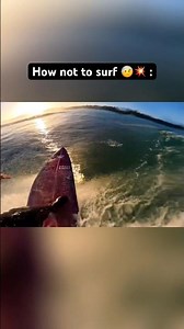 Surfing wipeout on the first wave 🤯💥 (full gopro session on my channel) #surf #shorts #surfing