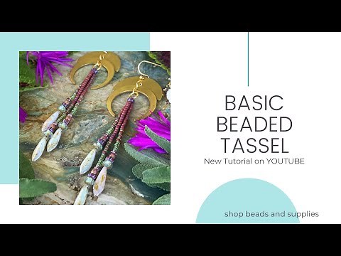 Jewelry Tutorial, Basic Beaded Tassel Earring, DIY Fringe Earrings
