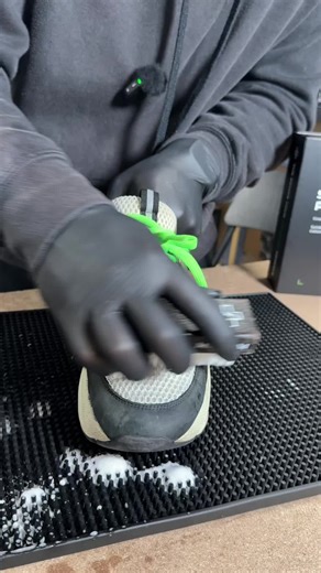 Save your white mesh in seconds with our Premium Cleaning Kit 👟🧼 #shoecleaner #sneakerhead #shoerepair #sneakersaddict #sneakercleaning