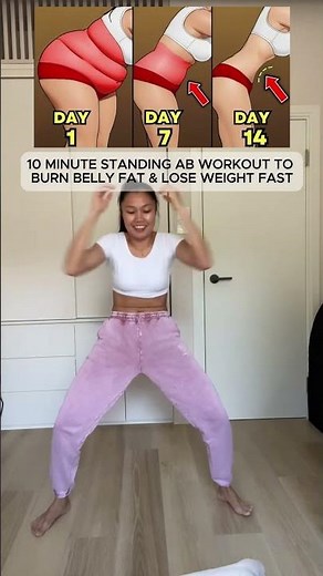 10 MINUTE STANDING AB WORKOUT TO BURN BELLY FAT