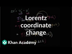 Lorentz transformation for change in coordinates | Physics | Khan Academy