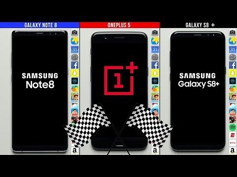 Galaxy Note 8 vs. OnePlus 5 vs. Galaxy S8+ Speed Test