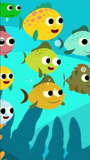 10 Little Fishes Swimming In The Sea | Kids Songs & Nursery Rhymes | #singalong #nurseryrhymes #kids