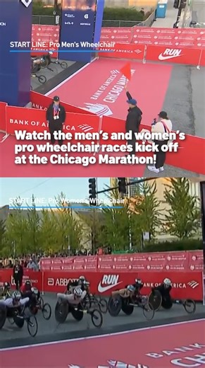 Chicago Marathon 2025 officially begins! Watch the men's and women's pro wheelchair races kick off! Tap the 🔗 in our bio to watch LIVE! #chicagomarathon #chicagomarathon2025 #wheelchair | NBC Chicago
