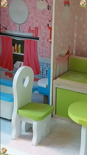 mainan rumah boneka barbie #rumahmainan #rumahrumahan #rumahboneka #mainananakperempuan #barbie