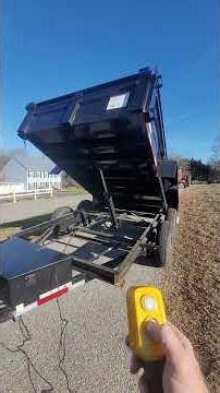 6x10 Carry-On dump trailer. Full dump and retract. #carryontrailers#dumptrailer