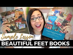 BEAUTIFUL FEET BOOKS FLIP THROUGH AND SAMPLE LESSON: Look inside AROUND THE WORLD IN PICTURE BOOKS