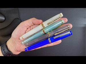 Unboxing four new Jinhao 82 fountain pens, and how to make a pen write more wetly