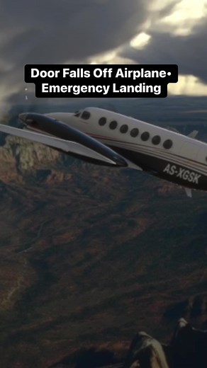 322K views · 1.4K reactions | Door Falls Off Airplane• Emergency Landing #Atc #aviation #plane #pilot #airplane #avgeek #airport #sky | Flight Simulator Fantasy | Facebook