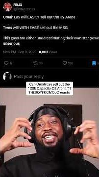 Can Omah Lay sell out the “ 20k Capacity O2 Arena “ ? Discuss 💬