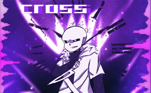 undertale AU underverse: cross sans theme 【绘画】