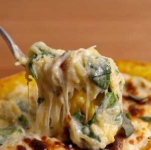 1.1M views · 2.6K reactions | This Cheesy Baked Spaghetti Squash will...