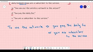 Translate the given statement into propositional logic using the propositions provided. To use the wireless network in the airport you must pay the daily fee unless you are a subscriber to the service. Express your answer in terms of w " "You can use the wireless network in the airport" d: "You pay the daily fee," and s: "You are a subscriber to the service." | Numerade