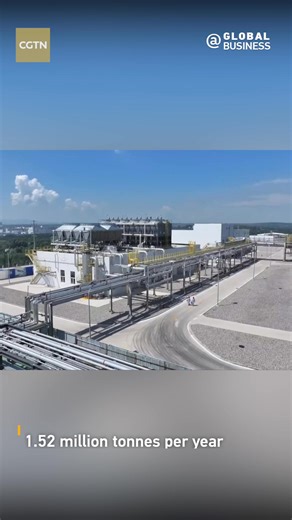 1.5M views · 587 reactions | China launches its LARGEST #green hydrogen-ammonia project #China just began operations at its biggest green #hydrogen-ammonia project, powered by #wind and #solar, with full production capacity set to hit 1.52 million tonnes of #ammonia a year. #Chinavisionary | CGTN Global Business | Facebook