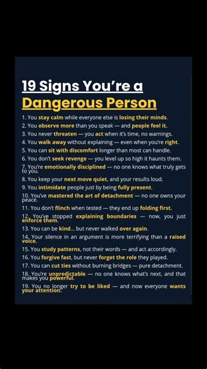 Signs you're a dangerous person. #shorts #psychology