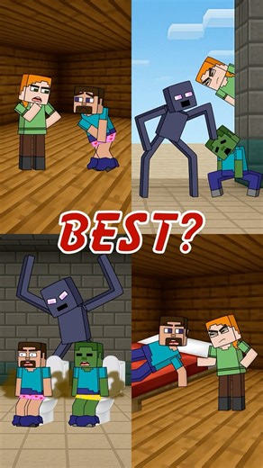 4 Stories in Minecraft🤣 #minecraft #shorts #meme #animation #funny #funnyshorts #cartoon