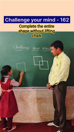 Challenge your mind | Complete the entire shape without lifting chalk | Brain Test | IQ Test #iqtest